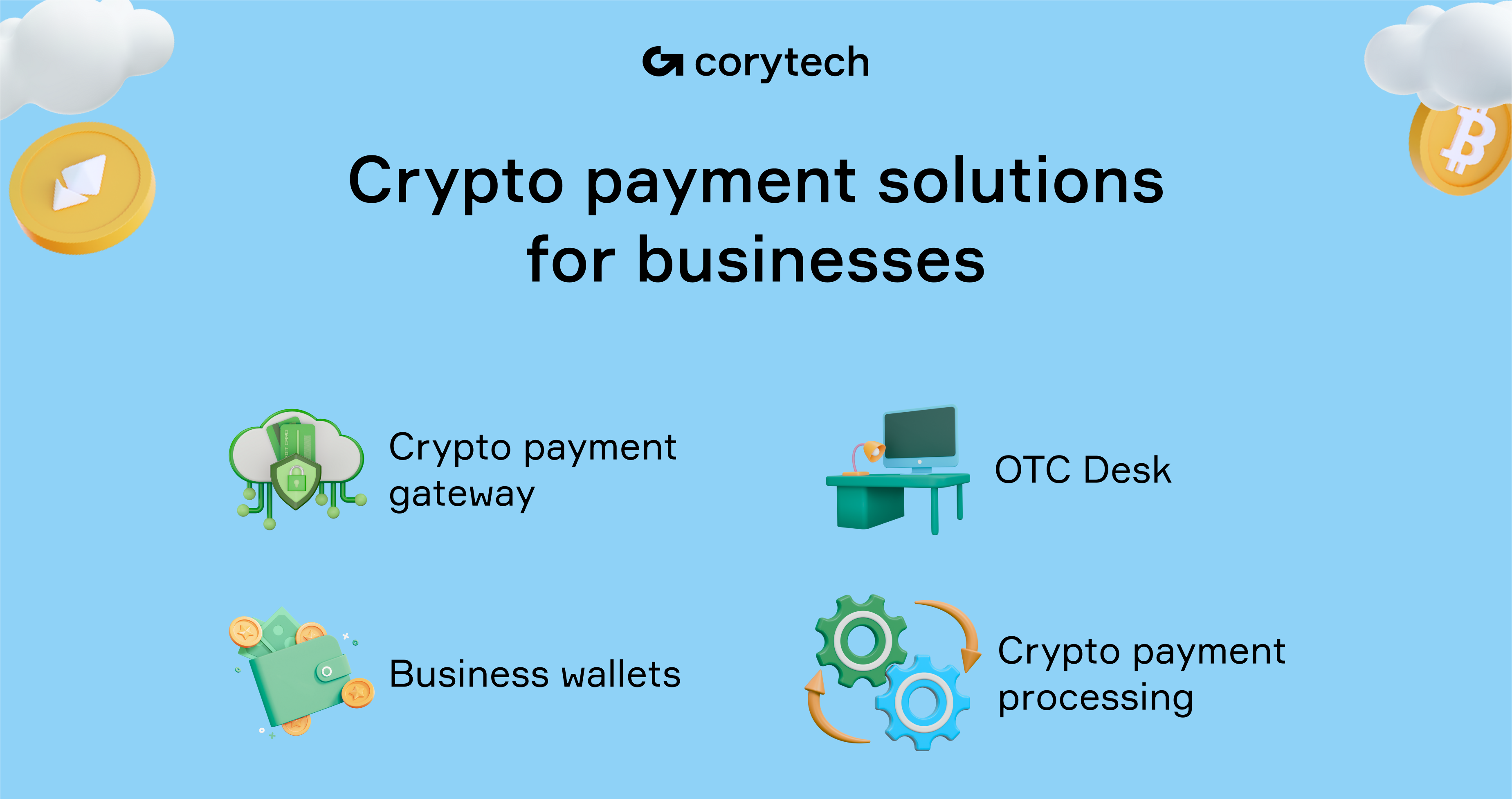 Crypto payment solutions for businesses